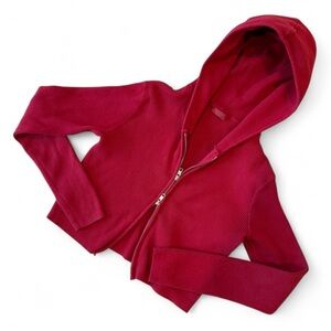 Brandy Melville Cropped Zip Hoodie